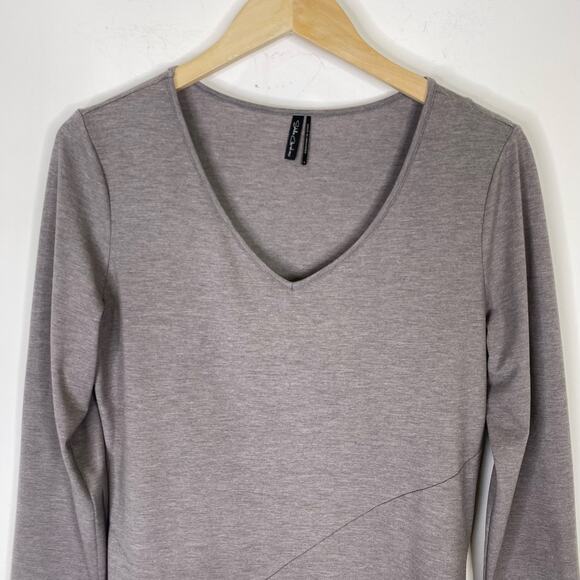 Stella Carakasi Asymmetrical Hem Dress Womens Sz S Long Sleeve Lagenlook Stretch - Picture 3 of 9